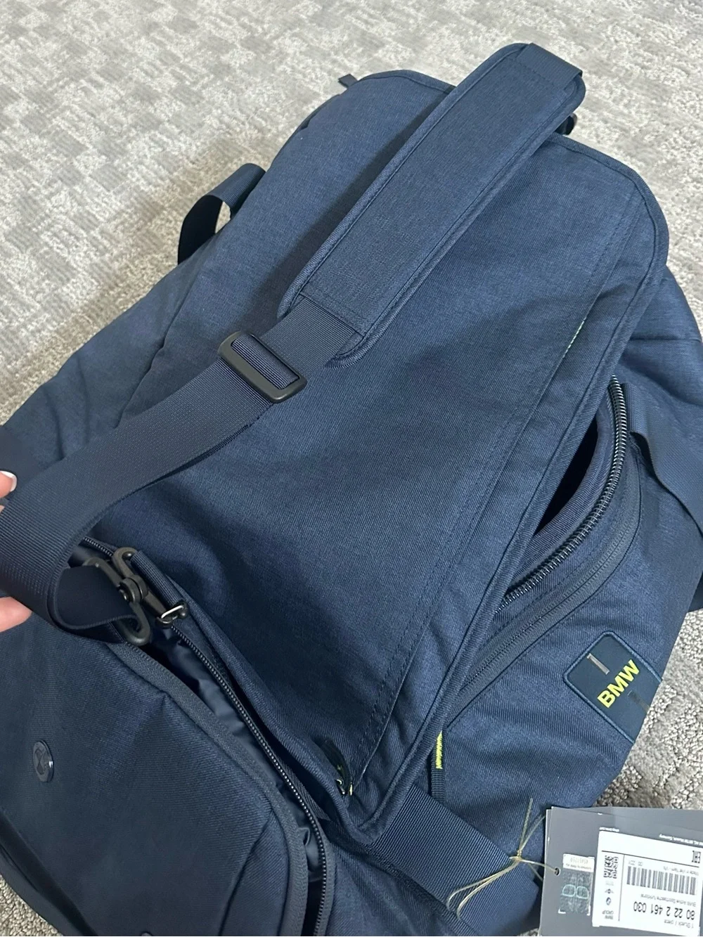 BMW Active Sports Bag 40L Blue Nights Wild Lime NWT Genuine OEM